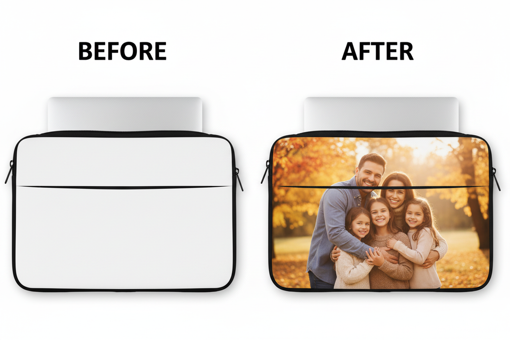 Laptop Sleeve Before & After
