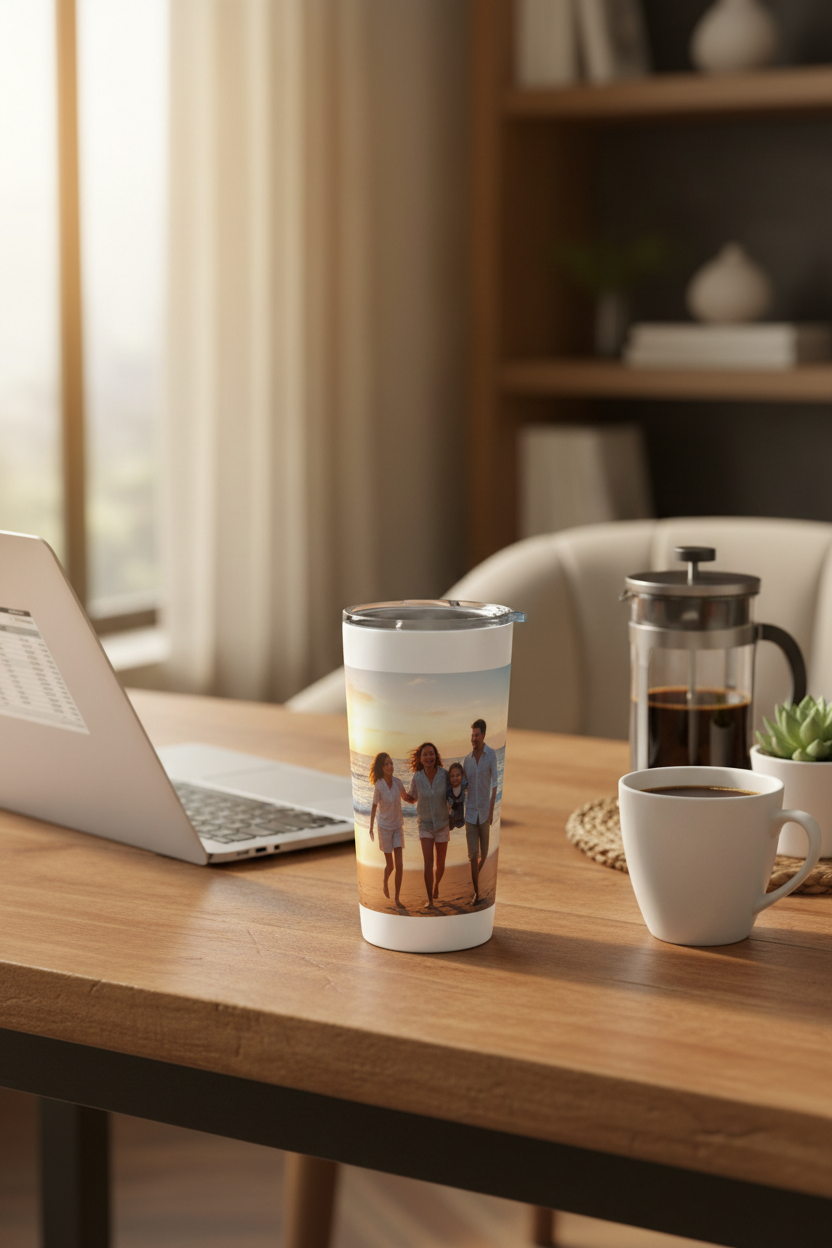 Tumbler on desk lifestyle